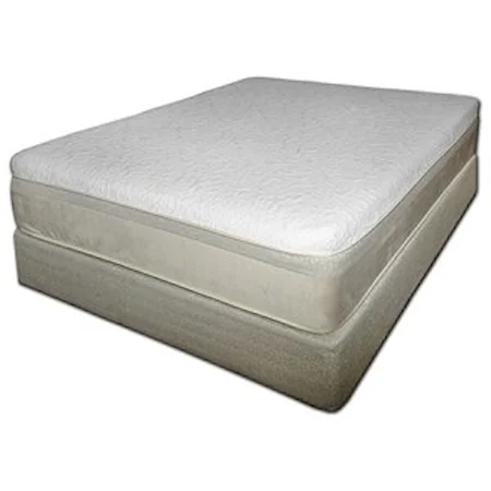 Queen 11" Latex Mattress and Chattam and Wells Tan Foundation